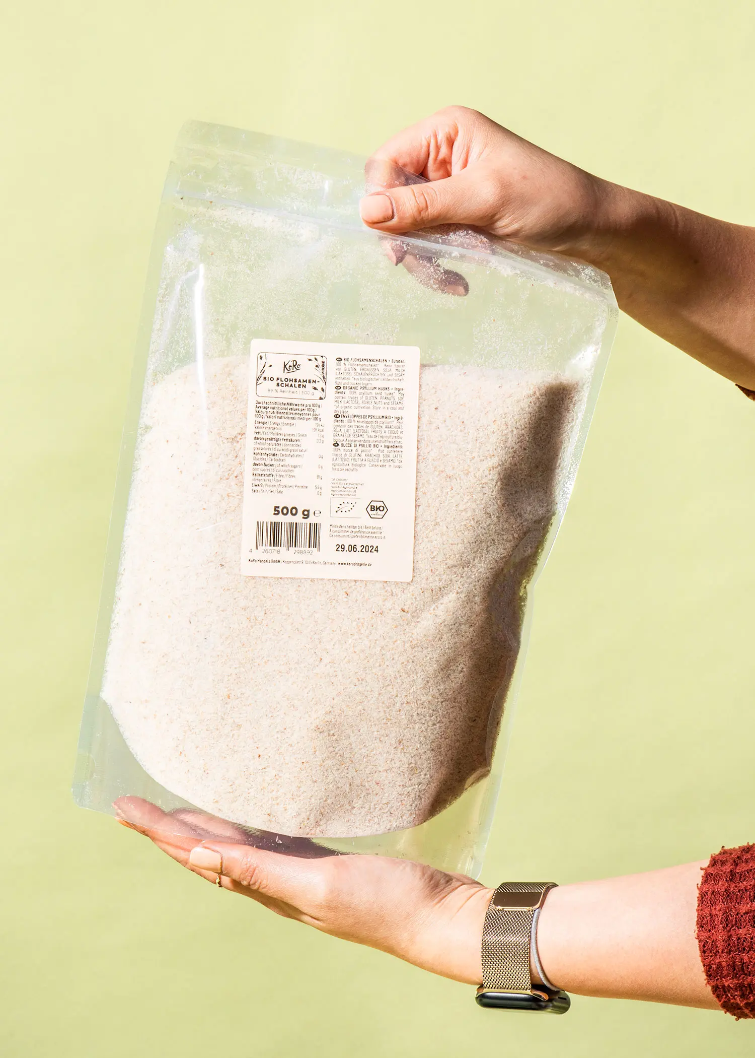 Organic 99% pure psyllium husks 100g - Image 5