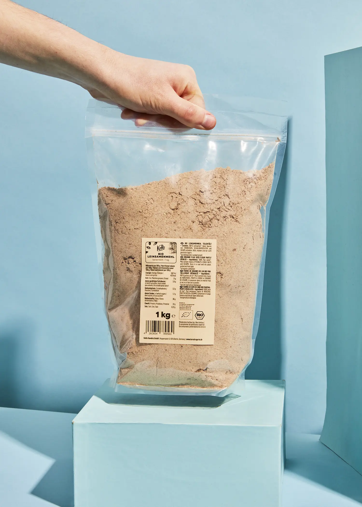 Organic flaxseed flour, partly de-oiled - Image 5